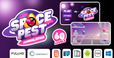 Space Pest Annihilation - HTML5 Game (Construct3)