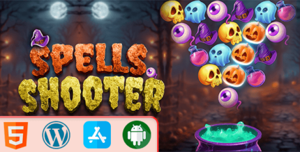 Spells Shooter Game - HTML5 Construct3 Game