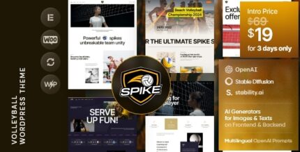 Spike - Volleyball WordPress Theme