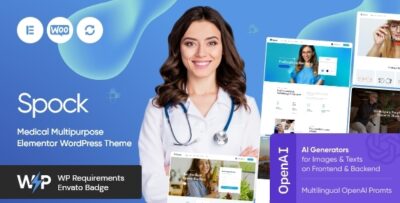 Spock - Medical Elementor Multi-skin WordPress Theme