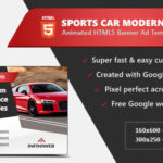 Sports Car Modern Banner Ads - HTML5 GWD Template