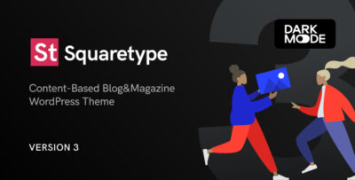 Squaretype – Modern Blog WordPress Theme