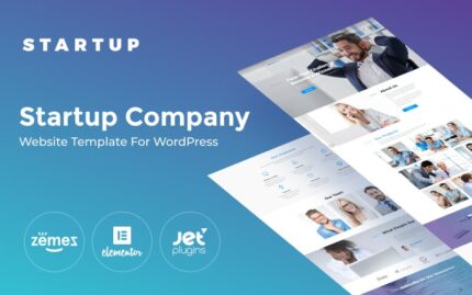 Startup Company One Page WordPress Theme