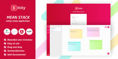 Sticky - MEAN Sticky Notes Web Application