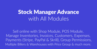 Stock Manager Advance with All Modules