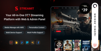 Streamit Laravel - Movie, TV Show, Video Streaming Platform With Laravel