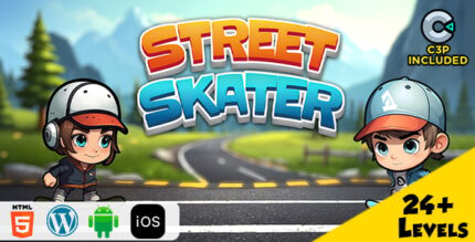 Street Skater HTML5 Construct 3 Game