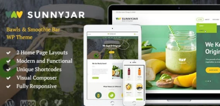 SunnyJar - Smoothie Bar & Healthy Drinks Shop WP