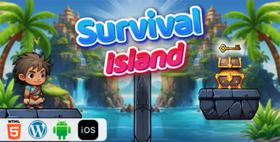 Survival Island - HTML5 Construct3 Game