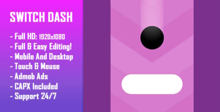 Switch Dash - HTML5 Game + Mobile Version! (Construct-2 CAPX)