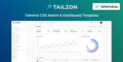 Tailzon- Tailwind CSS 3 Admin Layout & UI Kit Template