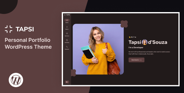 Tapsi - Personal Portfolio WordPress Theme Tapsi - Personal Portfolio WordPress Theme