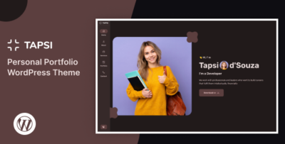 Tapsi – Personal Portfolio WordPress Theme