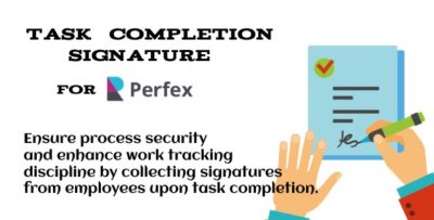 Task Signature Module - Perfex CRM