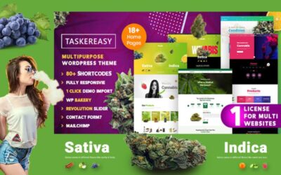 Taskereasy Cannabis Multipurpose WordPress Theme