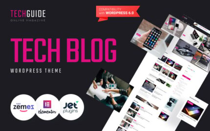 Techguide - Tech Blog Elementor WordPress Theme