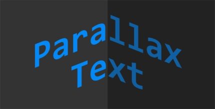 Text Parallax Effects in JavaScript