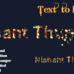 Text to Particles Dissolve Effect JS