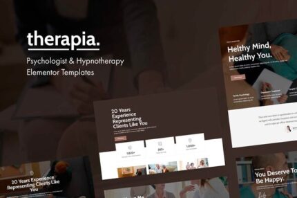 Therapia - Psychologist & Hypnotherapy Elementor Templates