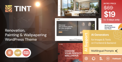 Tint - Renovation, Painting & Wallpapering WordPress Theme