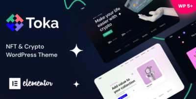 Toka - NFT and Crypto WordPress Theme