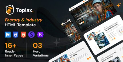 Toplax - Factory & Industry HTML Template