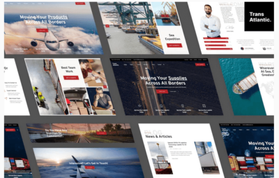 Trans Atlantic - Transportation & Logistics Elementor Template Kit
