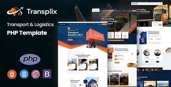Transplix - Transport & Logistics PHP Template Transplix - Transport & Logistics PHP Template
