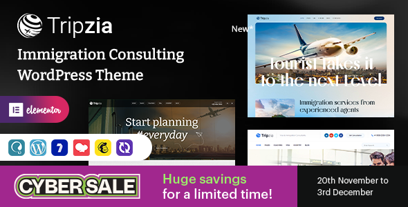Tripzia - Immigration Consulting WordPress Theme + RTL Tripzia - Immigration Consulting WordPress Theme + RTL