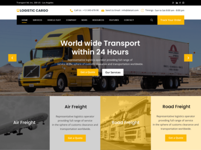 Trucking - Logistics and Transportation WordPress