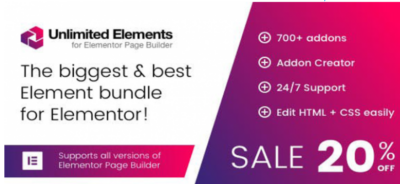 Unlimited Elements for Elementor Page Builder Add-ons