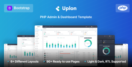 Uplon - PHP Admin & Dashboard Template