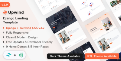 Upwind - Django Landing Page Template