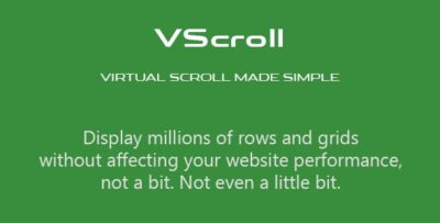 VScroll Virtual Scroll Made Simple