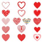 Valentine's Heart Shaped Lottie JSON animated Icons - Animated Love Pack with After Effects