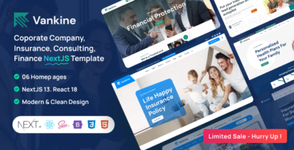 Vankine - Insurance & Consulting Business NextJS Template