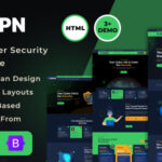 Veepn - VPN & Cloud Services HTML Template