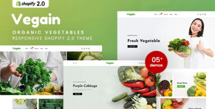 Vegain - Organic Vegetables Responsive Shopify 2.0 Theme