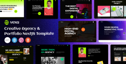 Vexa - Creative Agency & Portfolio NextJS Template