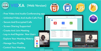 Vidxa (WEB)- Free Video Conferencing for Live Class, Meeting, Webinar, Online Training