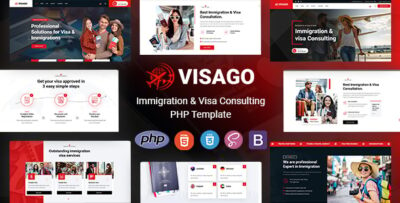 Visago - Immigration and Visa Consulting PHP Template