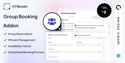 WPBookit - Group Booking (Addon)