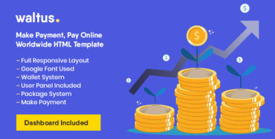 Waltus - Send Money, Receive Online Payment Template