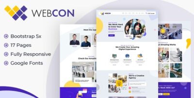 Webcon - Web Design Agency HTML Template