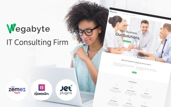 WegaByte - IT Consulting Firm WordPress Theme