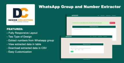 WhatsApp Group and Number Extractor