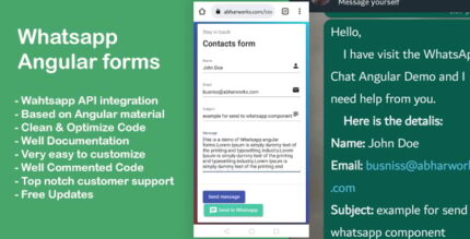 Whatsapp Angular forms