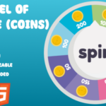 Wheel of Fortune (Coins). HTML5Construct 3. Web and Mobile ready