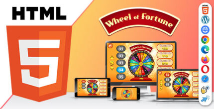 Wheel of Fortune Game ( HTML5 ) Version 01