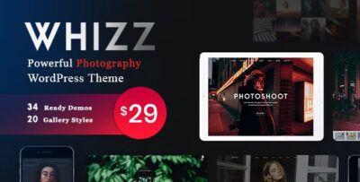 Whizz Photography WordPress for Photography